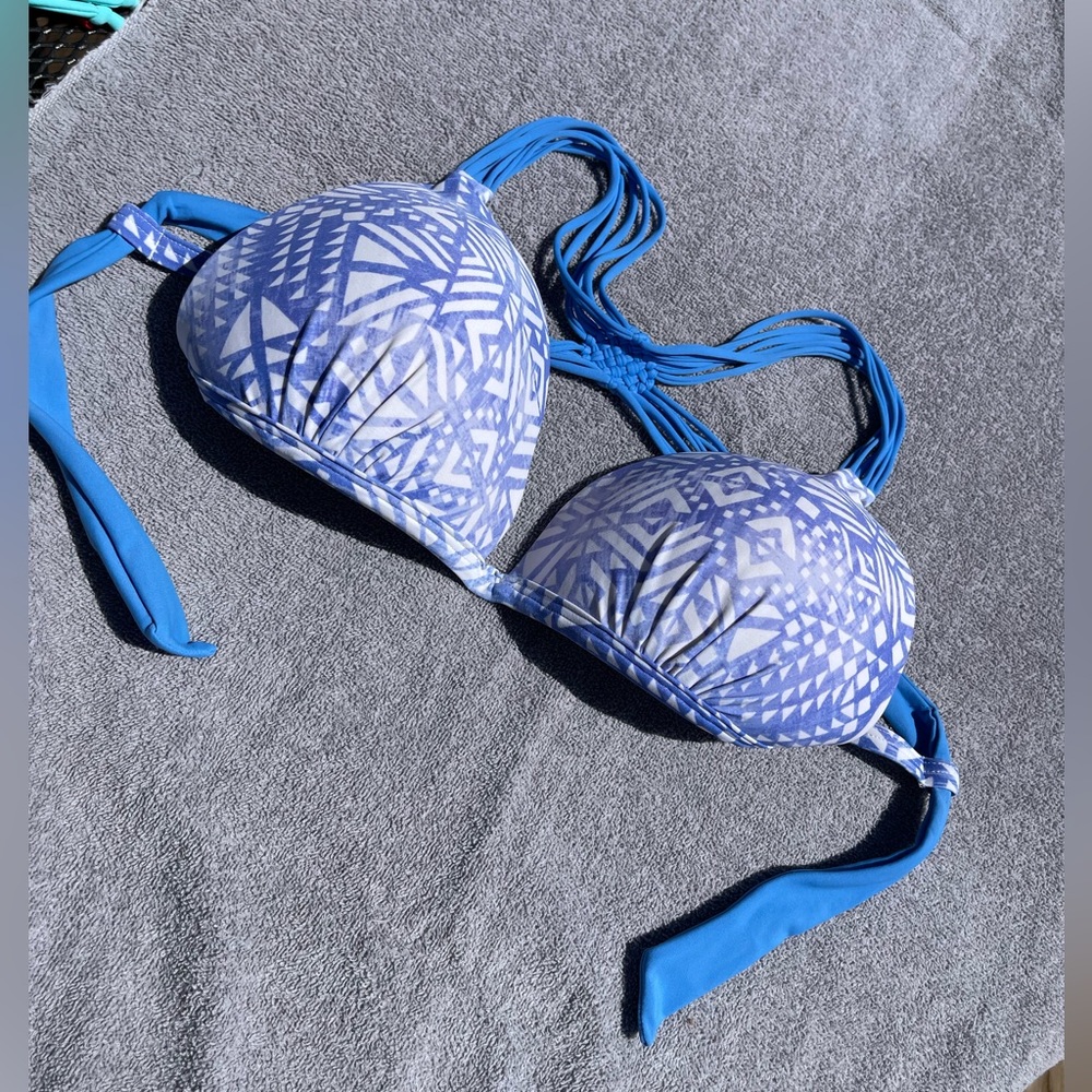 Blue Bikini Top